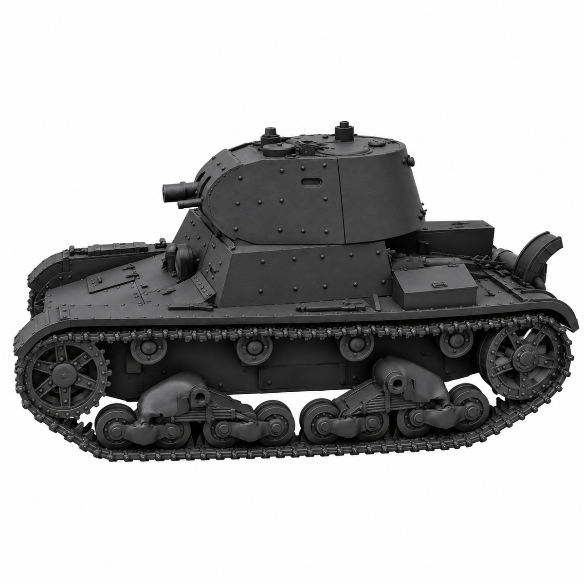 SSMODEL 1/72 1/144 Multi Scale KhT133E Soviet light tank Resin Model Kit TSS0064 — detail view 3