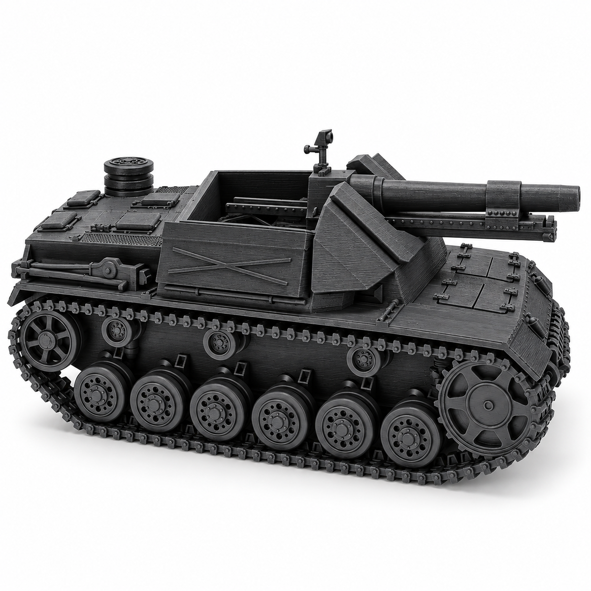 SSMODEL 1/72 1/144 15cm sIG 33 Panzerkampfwagen III Tank Resin MODEL KIT TSS0739 — detail view 3