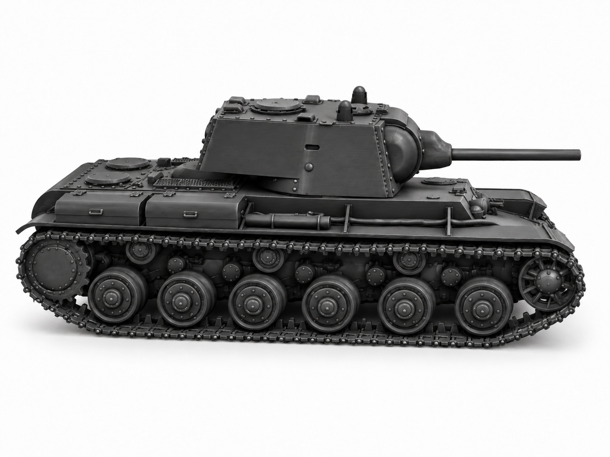 SSMODEL 1/72 1/144 Multi Scale KV-1 early LKZ Soviet heavy  MODEL kit TSS0141 — detail view 2