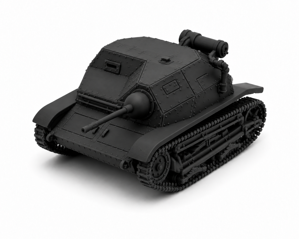 SSMODEL 1/72 1/144 Multi Scale with 2 optional machine guns Tank MODEL TSS1382
