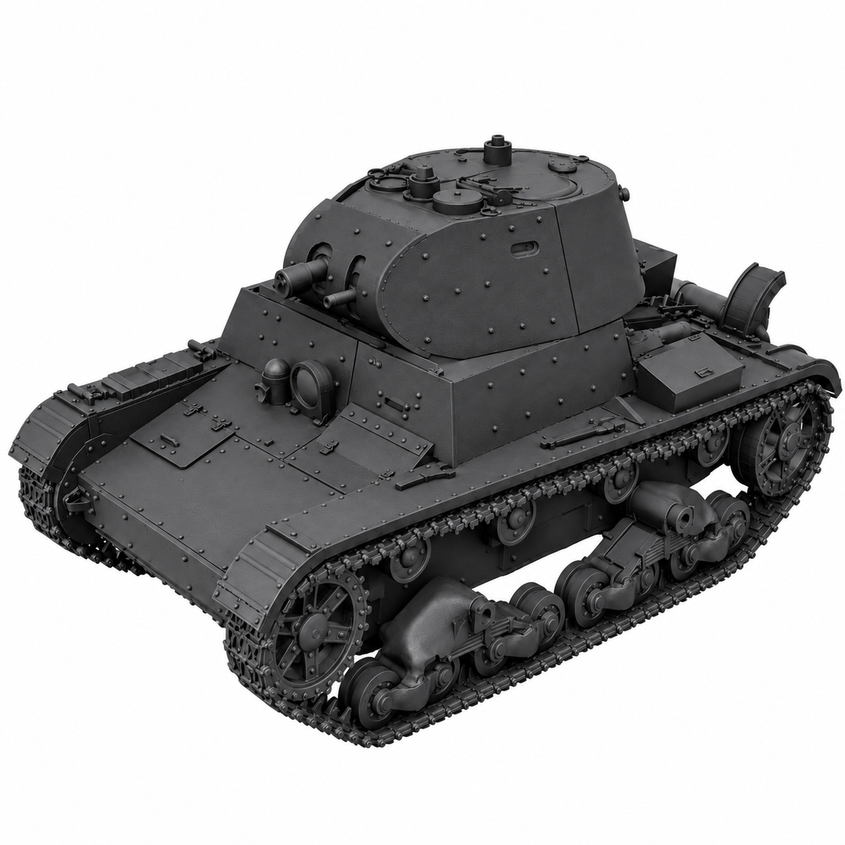 SSMODEL 1/72 1/144 Multi Scale KhT133E Soviet light tank Resin Model Kit TSS0064 — detail view 16