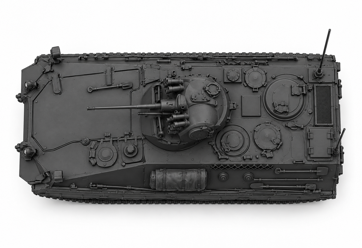 SSMODEL 1/72 1/144 Multi Scale Marder 1A2 Germany Cold war Tank MODEL TSS0673 — detail view 5