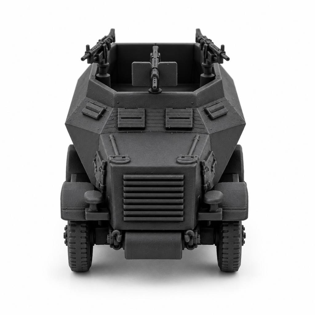 SSMODEL 1/72 1/144 Multi-Scale U304(f) German WWII Half-Track APC Model TSS1562