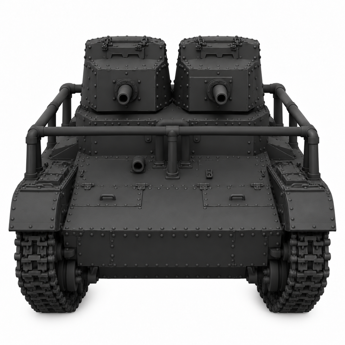 SSMODEL 1/72 1/144 Multi Scale T-26 mod1931 with radio tank Resin Model TSS0059 — detail view 2