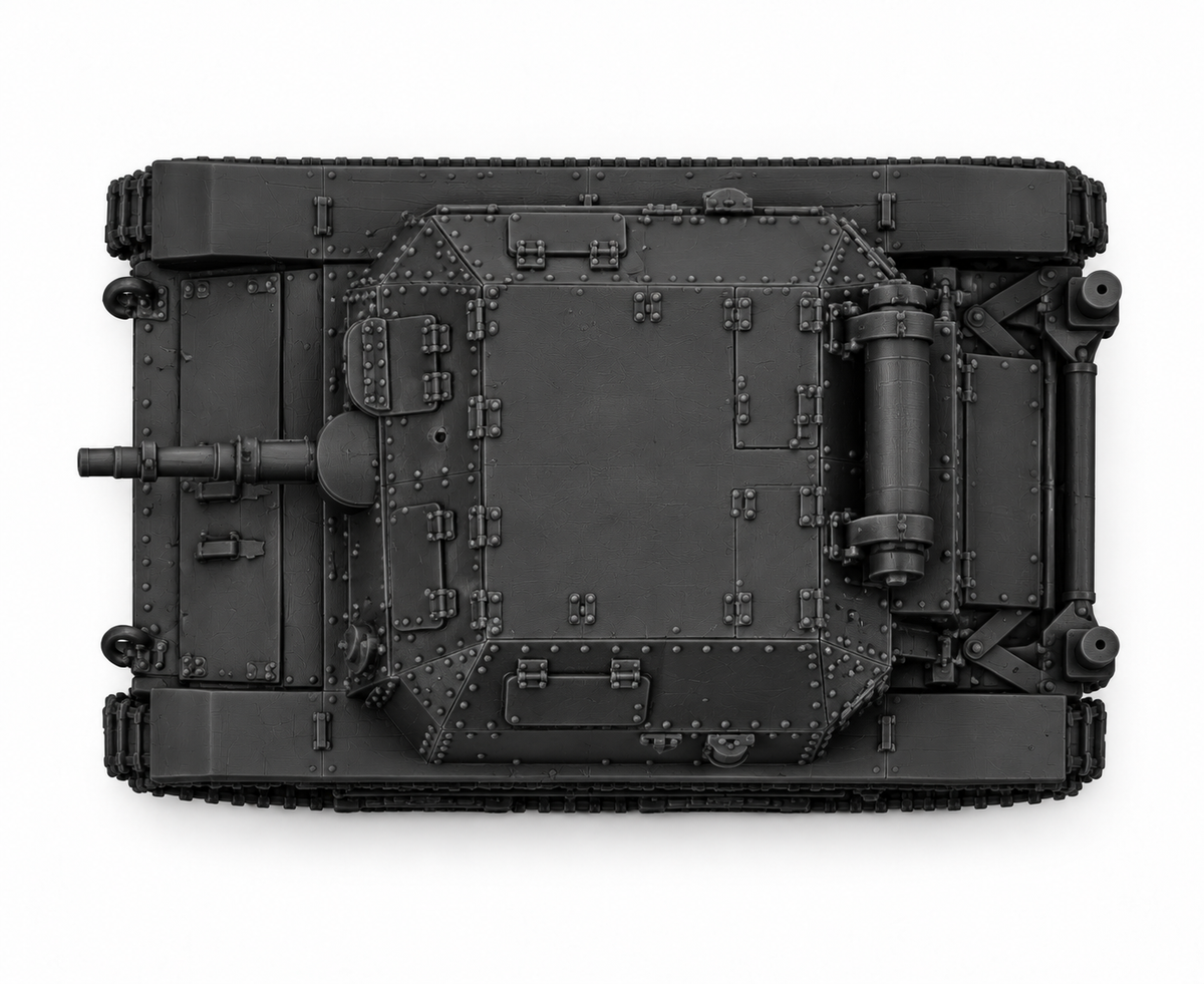 SSMODEL 1/72 1/144 Multi Scale Tankette TK-3 Tank MODEL kit TSS1381 — detail view 3