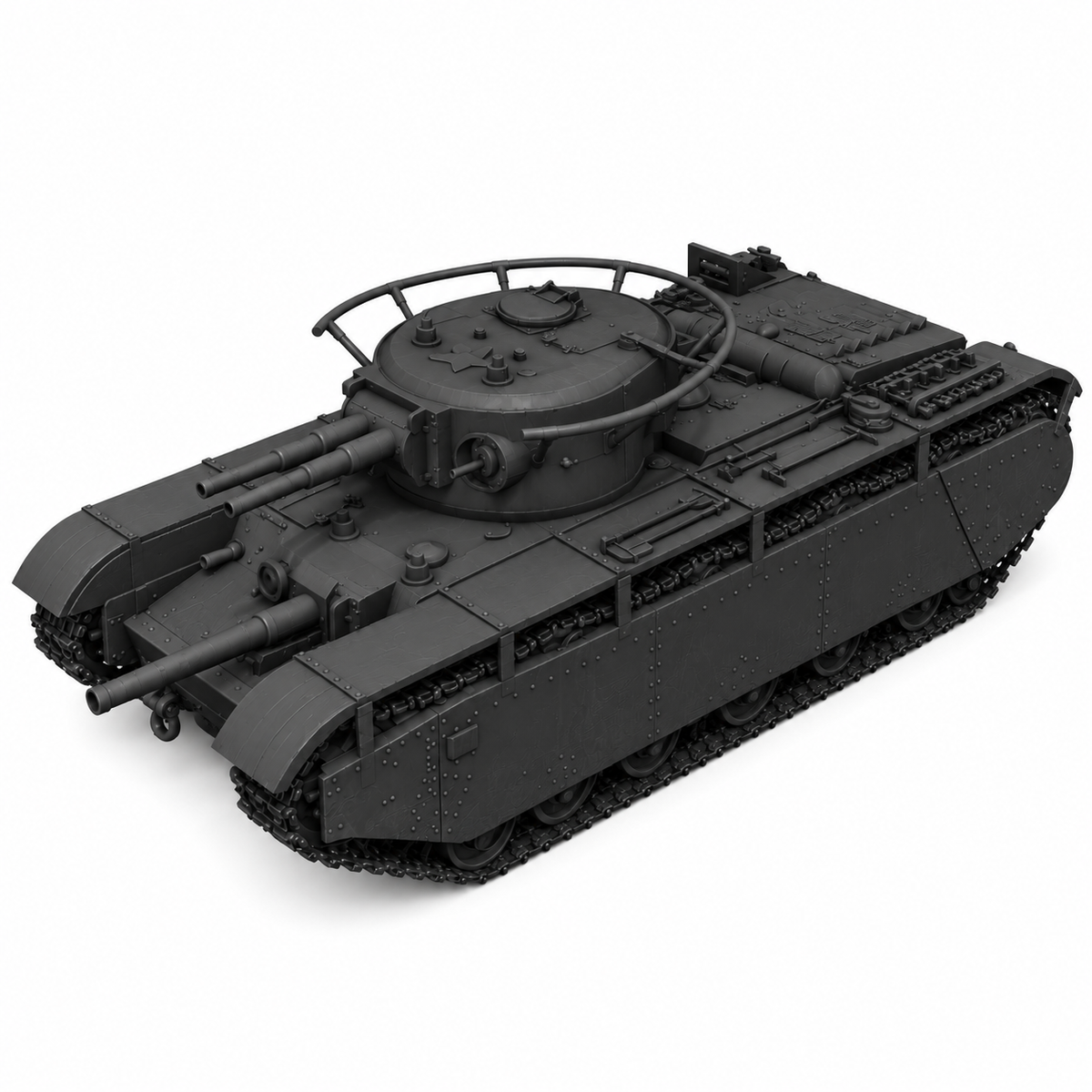 SSMODEL 1/72 1/144 Multi Scale T-35 bis fictional Tank Resin Model Kit TSS0531 — detail view 15