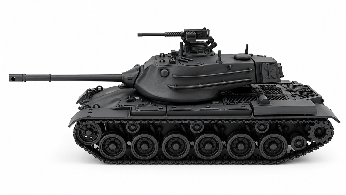 SSMODEL 1/72 1/144  M47 General Patton II US Cold war Tank MODEL kit TSS0669 — detail view 3