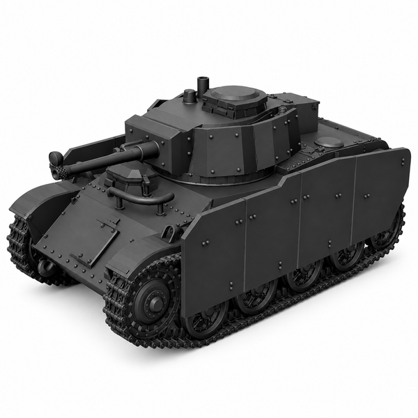 SSMODEL 1/72 1/144Toldi IIA 42M B40 with sideskirts Tank Resin MODEL KIT TSS0994