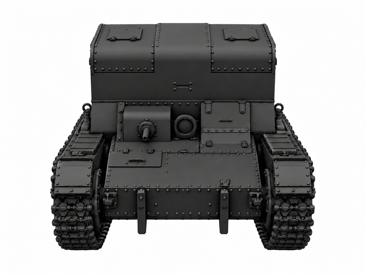 SSMODEL 1/72 1/144 Multi Scale TP-26 tank Resin Model Kit TSS0075 — detail view 2