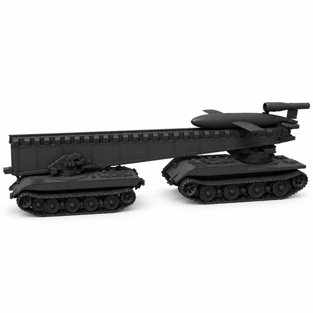 SSMODEL 1/72 1/144V-1 auf E-100 Ausf.B German missile launcher MODEL KIT TSS0465