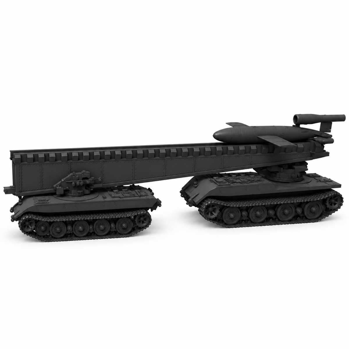 SSMODEL 1/72 1/144V-1 auf E-100 Ausf.B German missile launcher MODEL KIT TSS0465 — detail view 3