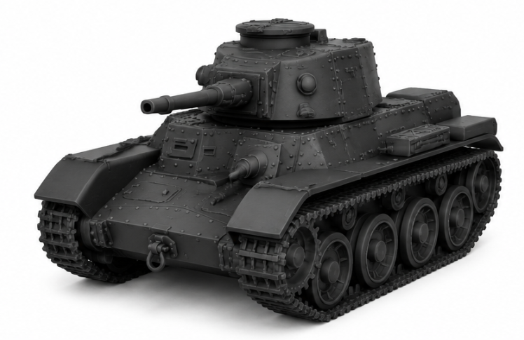 SSMODEL 1/72 1/144 Multi Scale Type 97 Shinhoto Chi-Ha 120mm Resin MODEL TSS1481