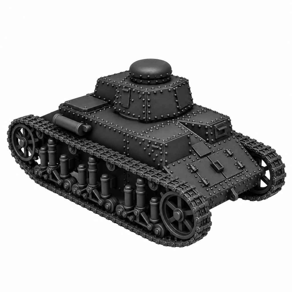 SSMODEL 1/72 1/144 Multi Scale T-19 Prototype Interwar Light Tank MODEL TSS0005