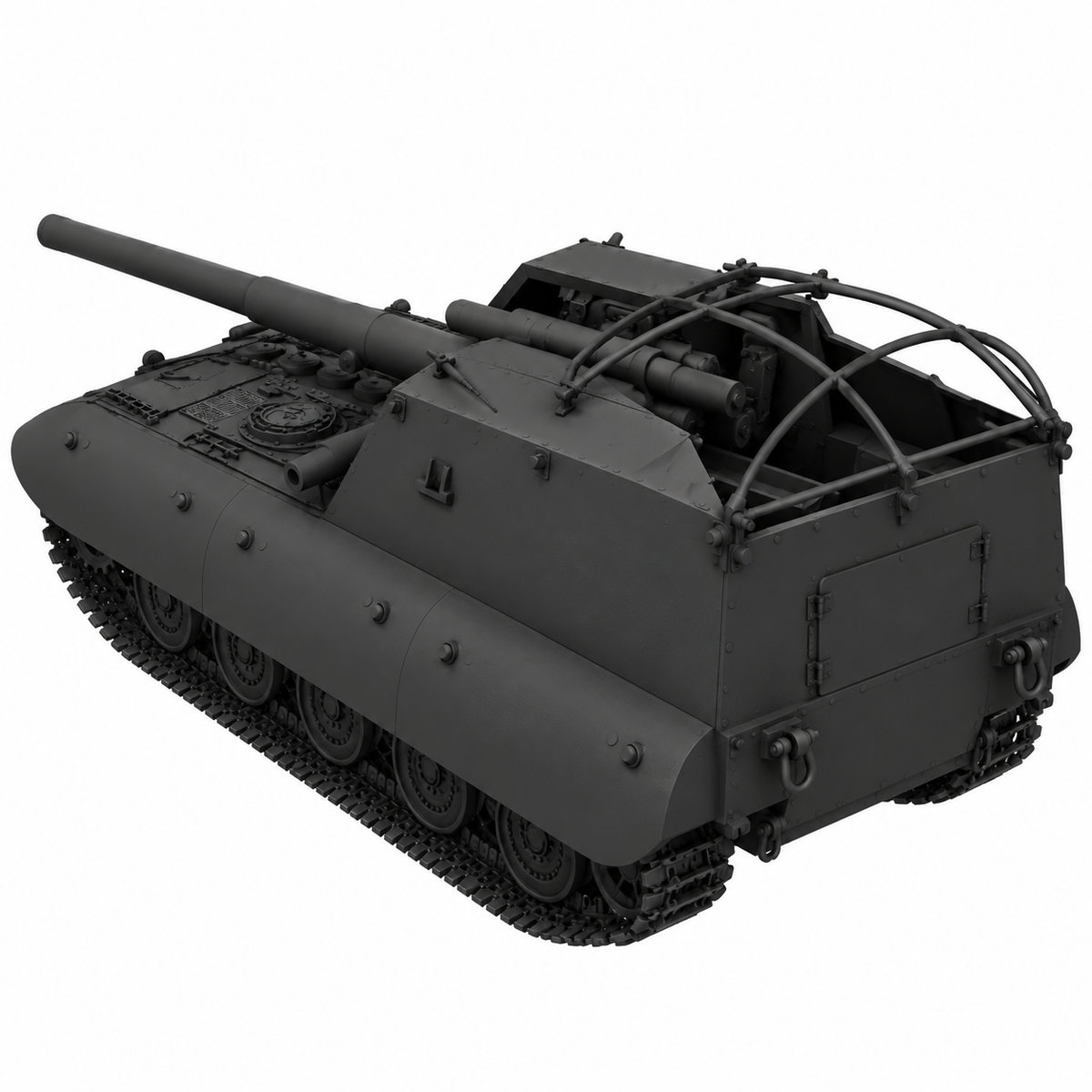 SSMODEL 1/72 1/144 Multi Scale G.W. E-100 Tank Resin  MODEL kit TSS0341 — detail view 4