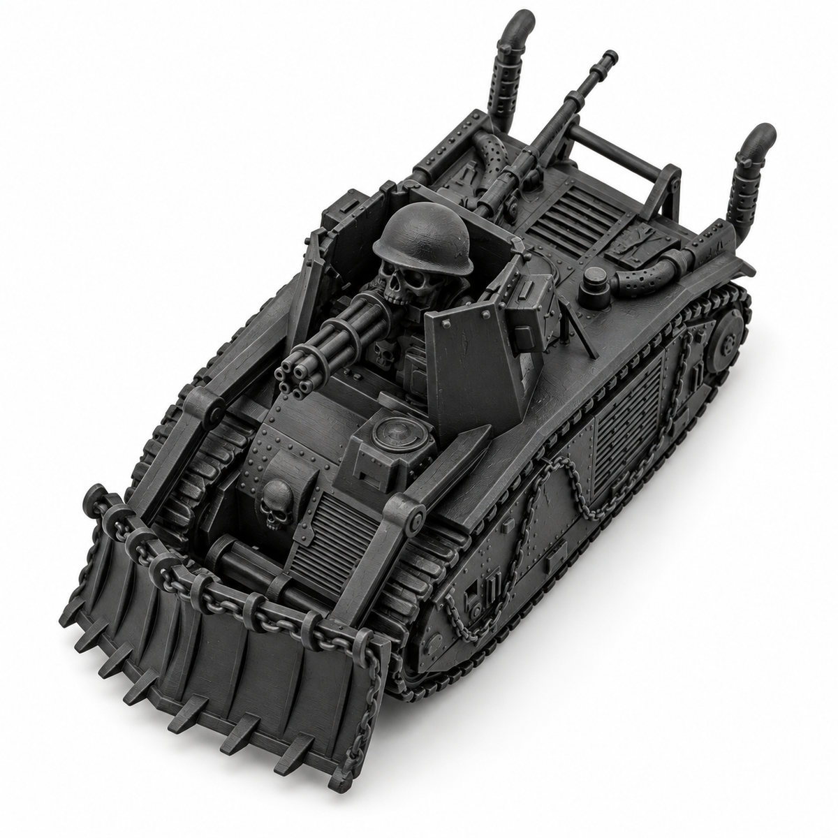 SSMODEL 1/72 1/144 WWII France Char B1 Cyberpunk Heavy Tank Resin Model TSS1206 — detail view 16