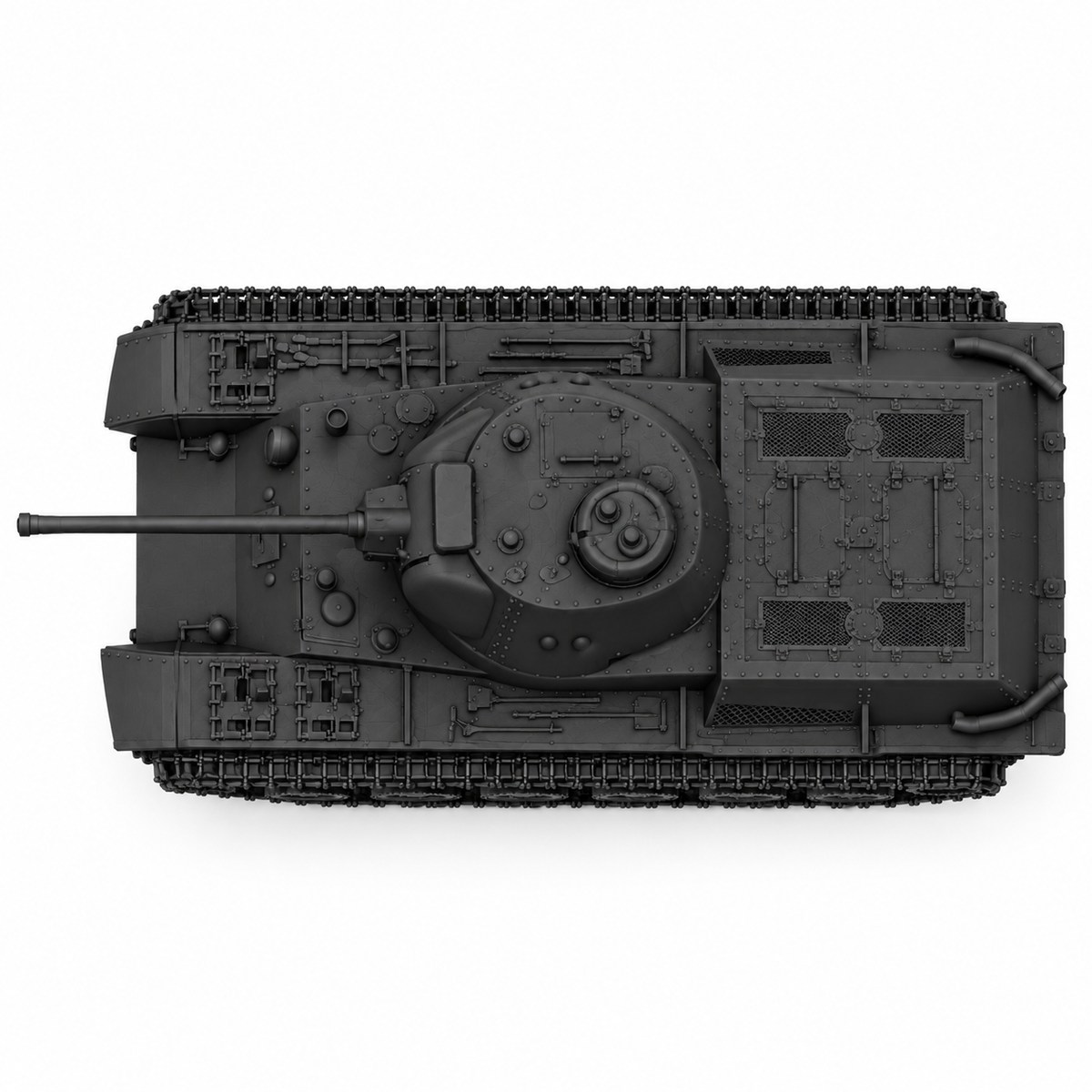 SSMODEL 1/72 1/144 Multi Scale Object 0-50 Tank Resin MODEL kit TSS0036 — detail view 5