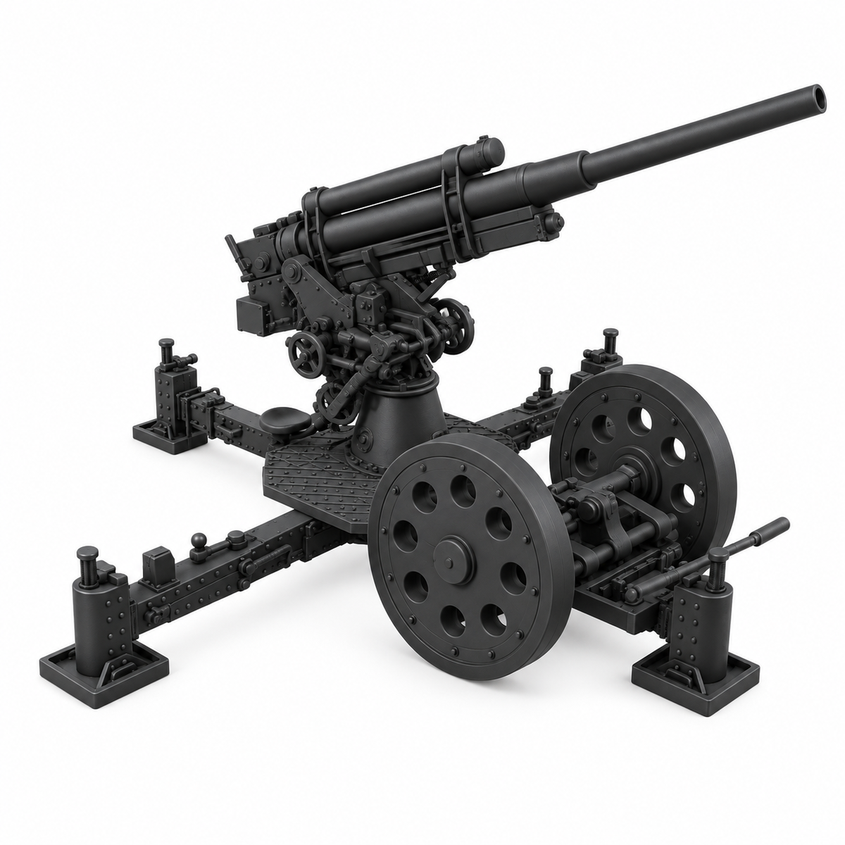 SSMODEL 1/72 1/144 Multi Scale 76mm air defense M1931 3K Resin MODEL KIT TSS0433 — detail view 2