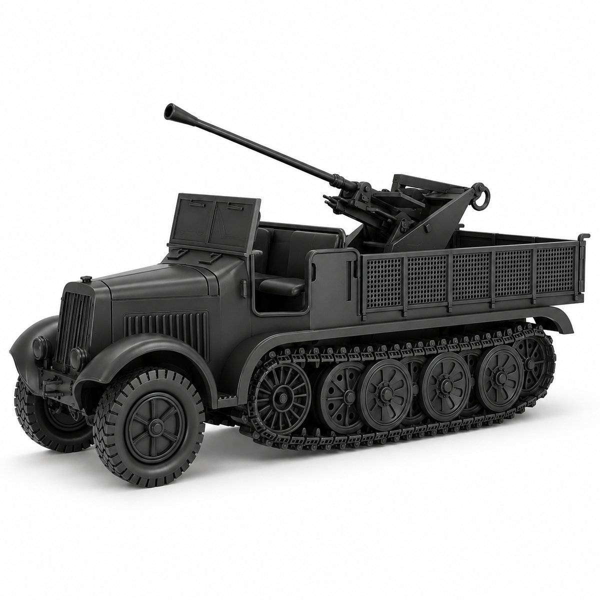 SSMODEL 1/72 1/144 Sd.Kfz.6/2 3.7cm Flak 36 Half-Track Resin Model Kit TSS1530 — detail view 13