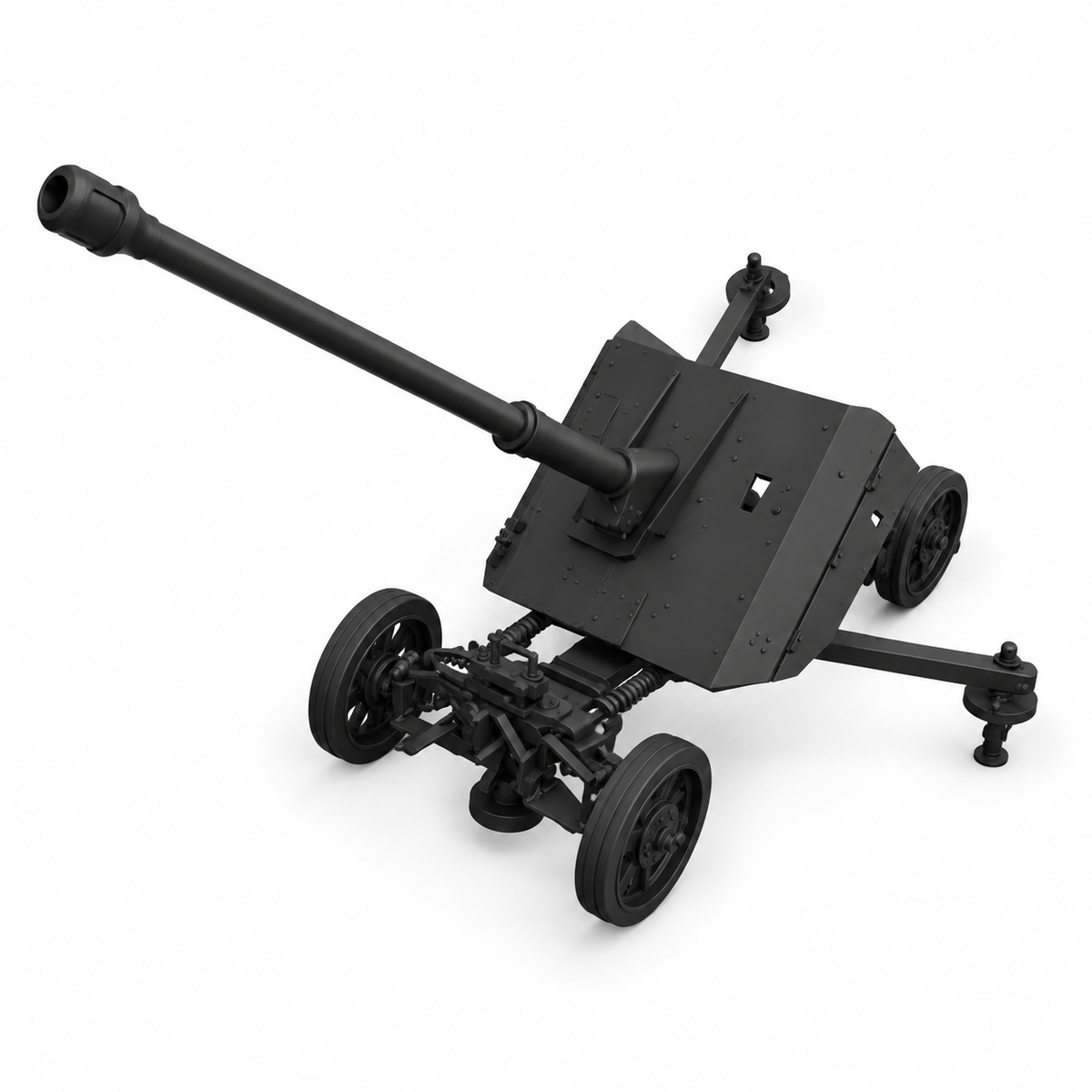 SSMODEL 1/72 1/144 Multi Scale 88mm anti-tank Pak 43 Germany Resin MODEL TSS1444 — detail view 4