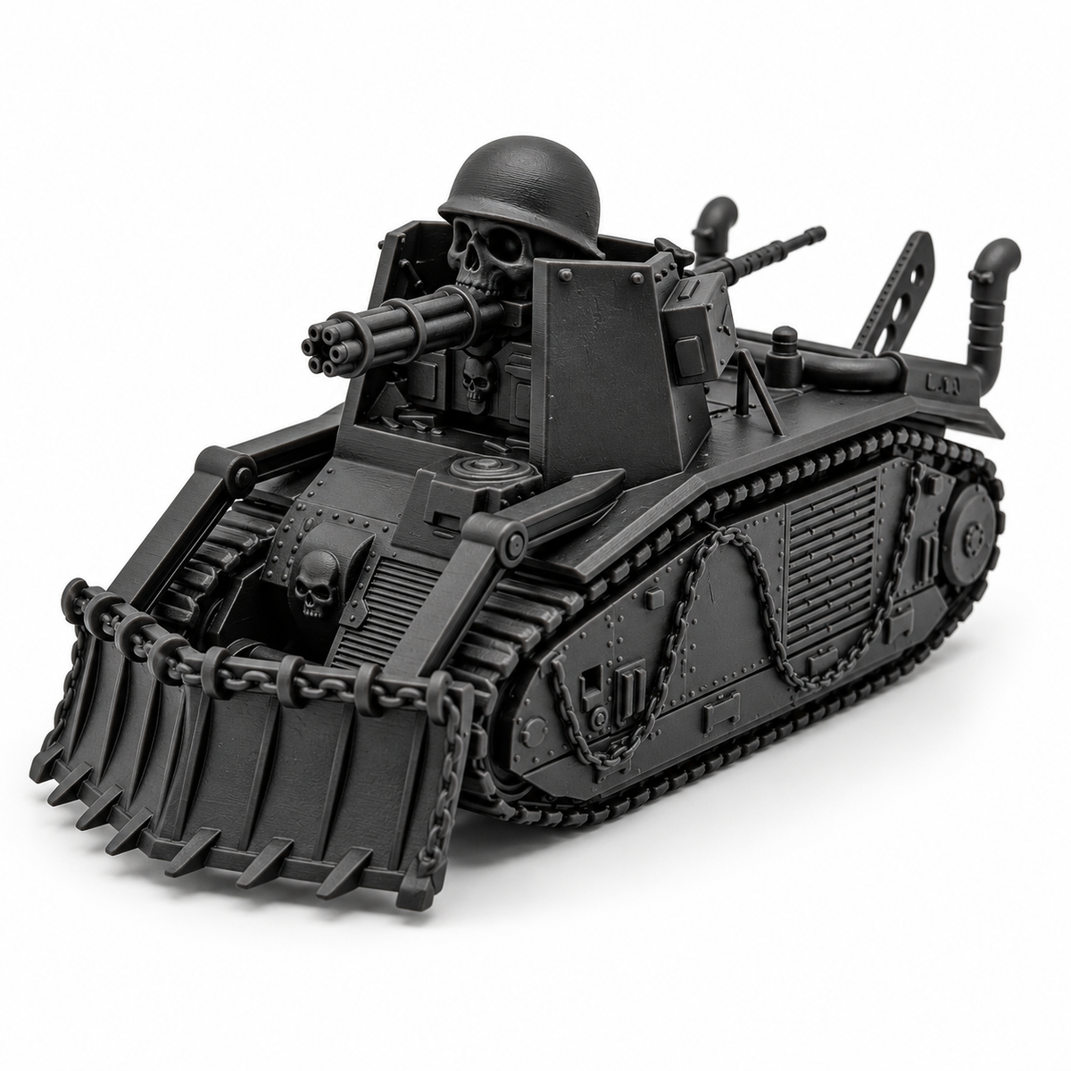 SSMODEL 1/72 1/144 WWII France Char B1 Cyberpunk Heavy Tank Resin Model TSS1206 — scale model kit