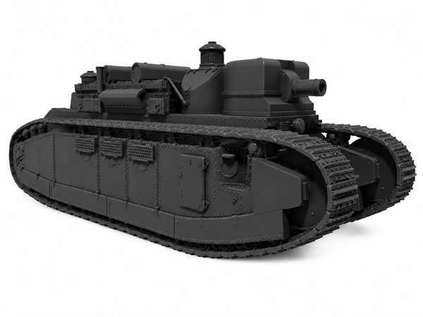 SSMODEL 1/72 1/144 FCM Char 2C - Champagne Superheavy Tank kit MODEL TSS1364