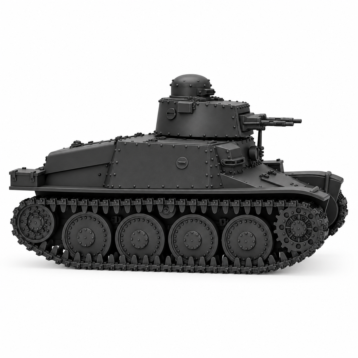 SSMODEL 1/72 1/144 Multi Scale Stridsvagn m/37 Light Sweden WW2 MODEL TSS1349 — scale model kit