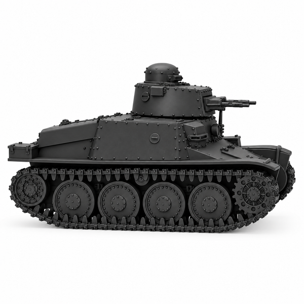 SSMODEL 1/72 1/144 Multi Scale Stridsvagn m/37 Light Sweden WW2 MODEL TSS1349