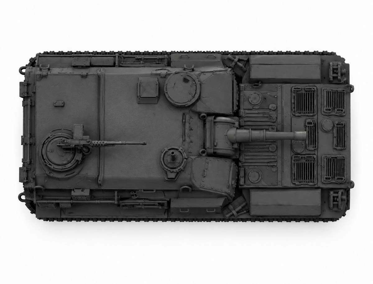 SSMODEL 1/72 1/144 M47 General Patton II US Cold war Tank MODEL kit TSS0671 — detail view 5