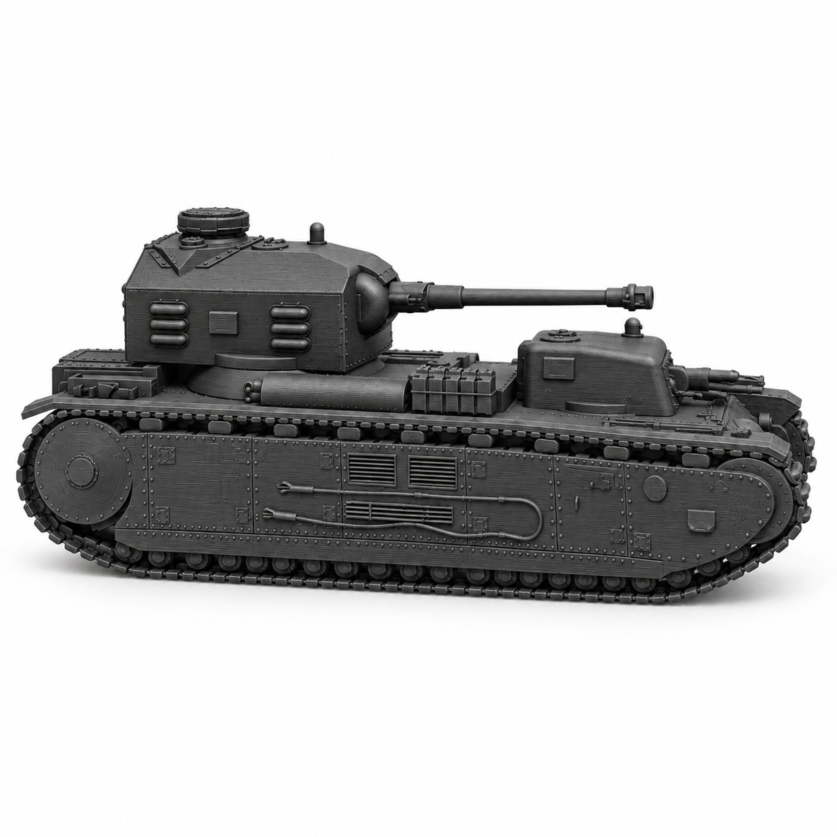 SSMODEL 1/72 1/144 Pz.Kpfw.F2 750(f)German supergeavy tank MODEL kit TSS0477 — detail view 4