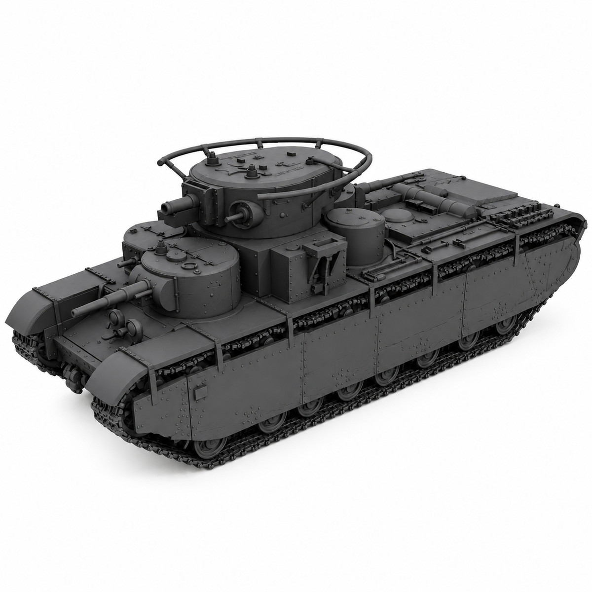 SSMODEL 1/72 1/144 Multi Scale T-35 Tank Resin MODEL kit TSS0044 — detail view 10