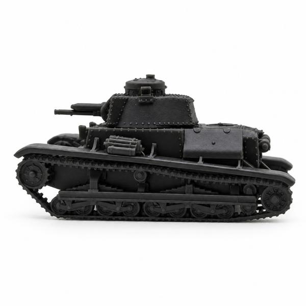 SSMODEL 1/72 1/144 Multi-Scale LT vz.34 Czech Light Tank WWII Model Kit TSS1281