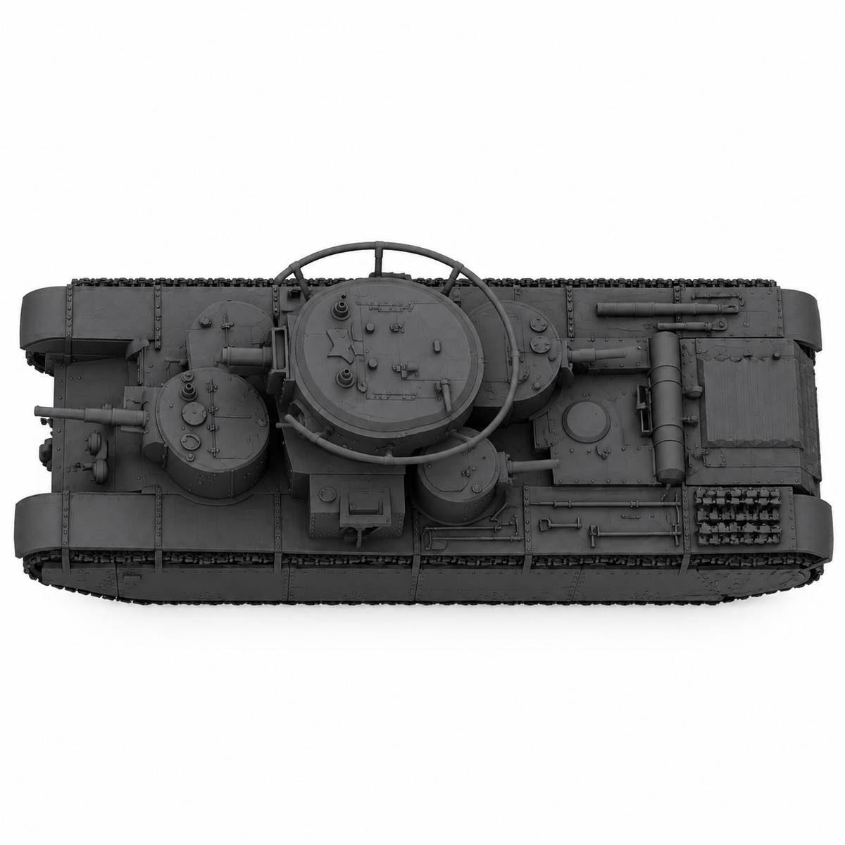 SSMODEL 1/72 1/144 Multi Scale T-35 Tank Resin MODEL kit TSS0044 — detail view 4