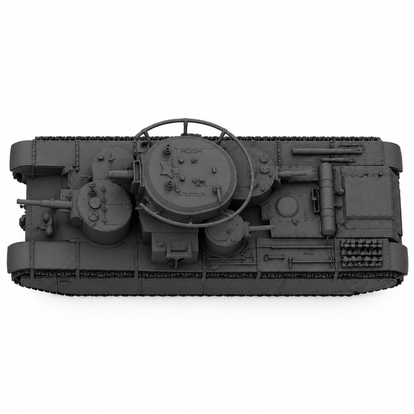 SSMODEL 1/72 1/144 Multi Scale T-35 Tank Resin MODEL kit TSS0044