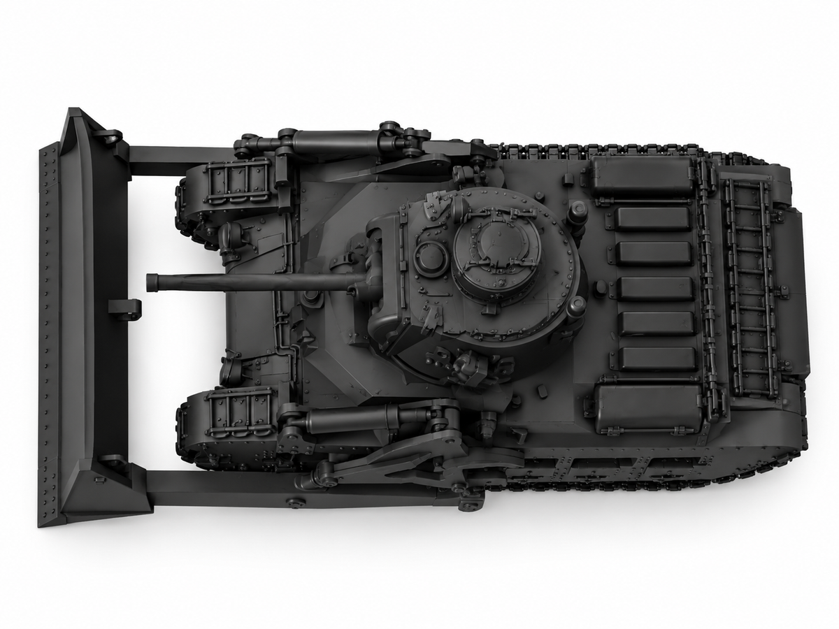 SSMODEL 1/72 1/144 Multi Scale Matilda A12 Mk.III Dozer  Tank MODEL kit TSS0621 — detail view 5