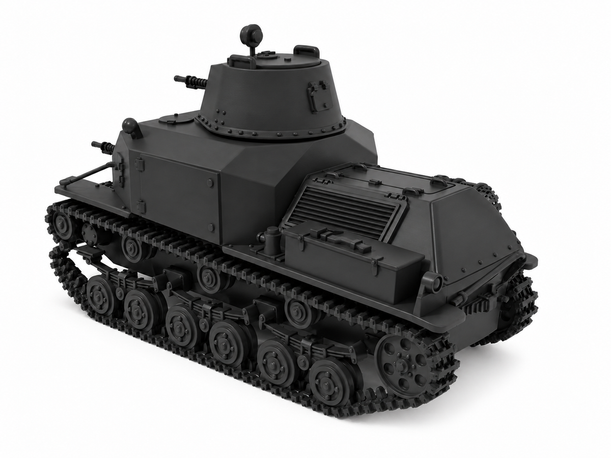 SSMODEL 1/72 1/144 Multi Scale Type 92 Jyu-Sokosha early Tank MODEL kit TSS1383 — detail view 4