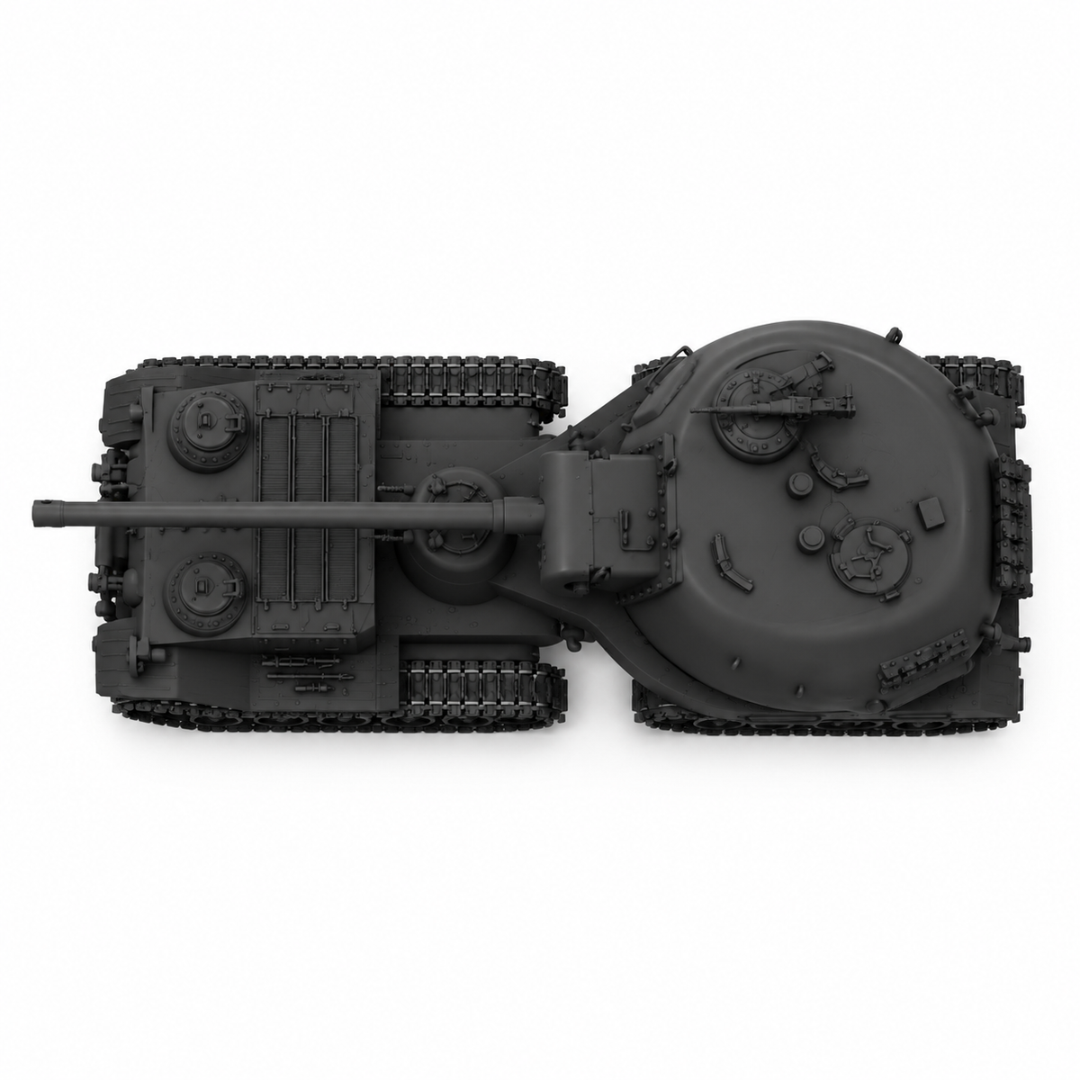 SSMODEL 1/72 1/144 Multi Scale Super Heavy Semi-trailer Tank Resin MODEL TSS0466 — detail view 4