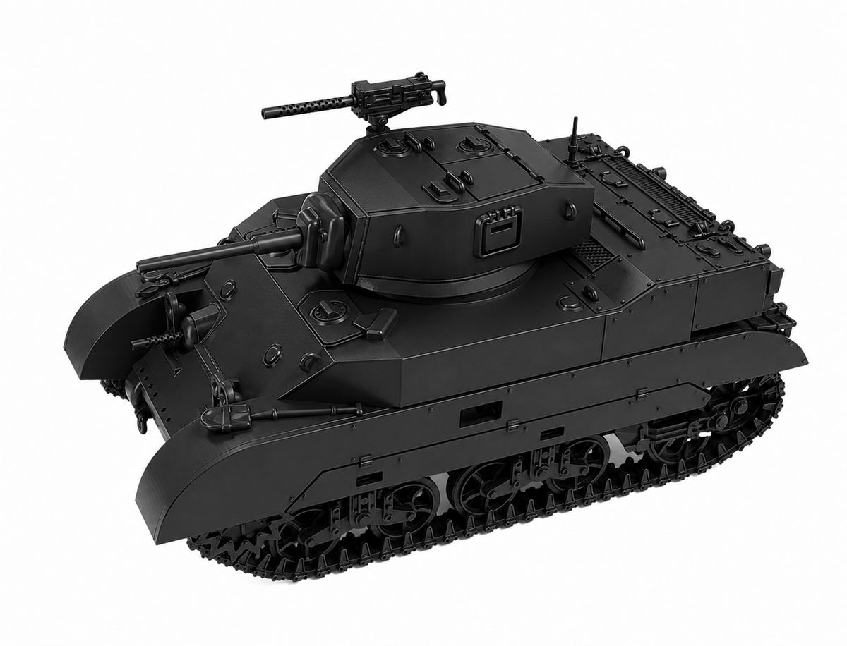 SSMODEL 1/72 1/144 Multi Scale M5А1 Stuart Light Tank US WW2 Tank MODEL TSS1146 — detail view 15