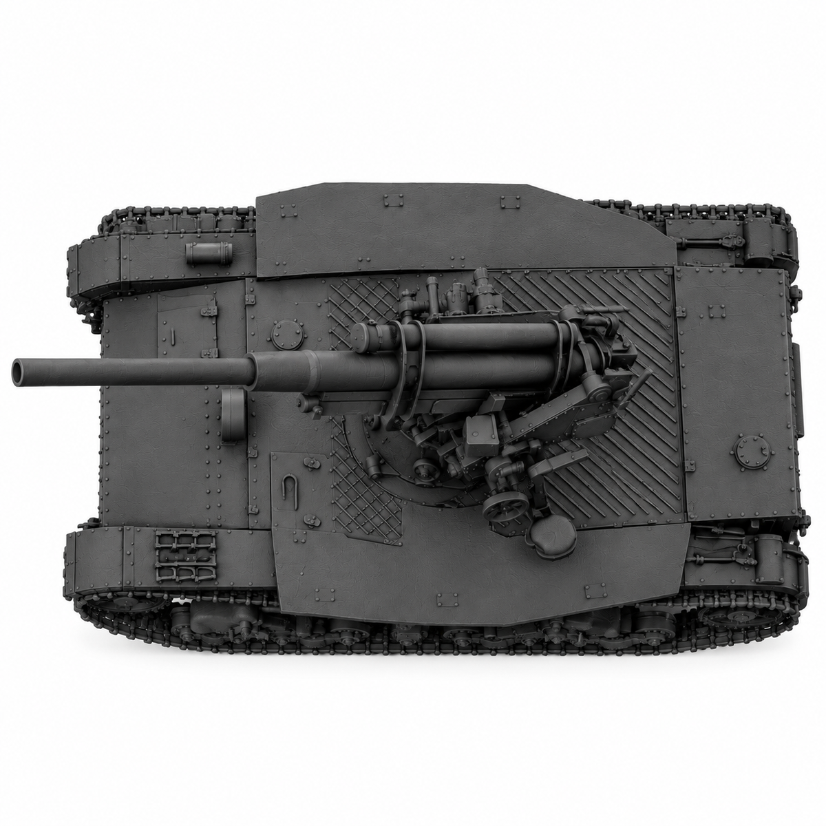 SSMODEL 1/72 1/144 SU-6 deployed Soviet self-propelled AA-gun Model Kit TSS0052 — detail view 4