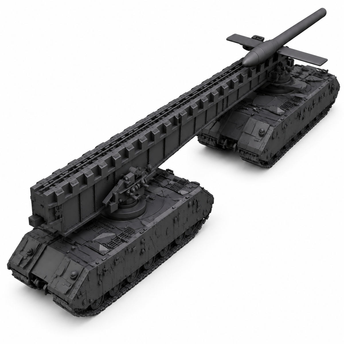 SSMODEL 1/72 1/144 V-1 auf Maus Ausf.B German missile launcher MODEL KIT TSS0464 — detail view 4