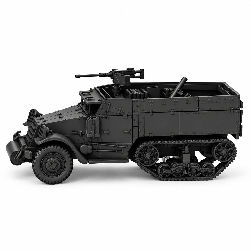 SSMODEL 1/72 1/144 M4 Half-track Mortar Carrier US Resin MODEL KIT TSS1506