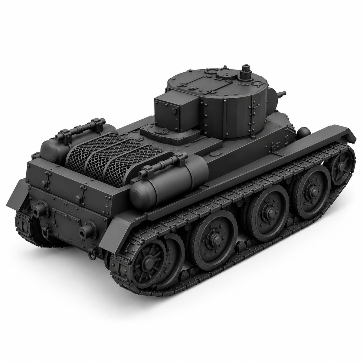 SSMODEL 1/72 1/144 Multi Scale  KhBT-5 Tank Resin MODEL TSS0574 — detail view 3