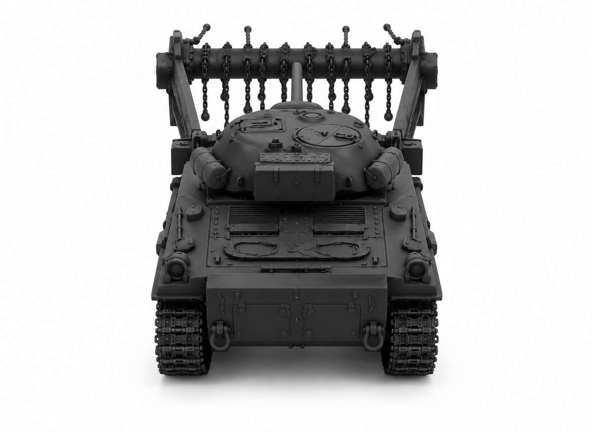 SSMODEL 1/72 1/144 Multi Scale Sherman M4A4 Crab US WW2 Tank MODEL TSS1315 — detail view 3