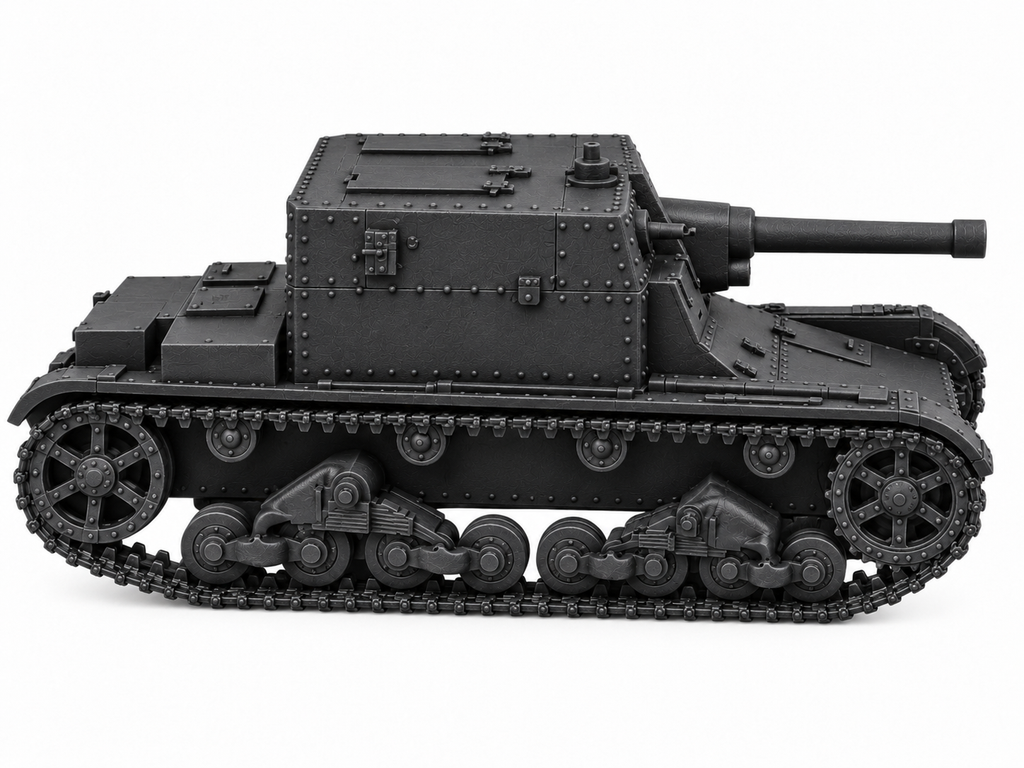 SSMODEL 1/72 1/144 Multi Scale AT-1 tank Resin Model Kit TSS0081