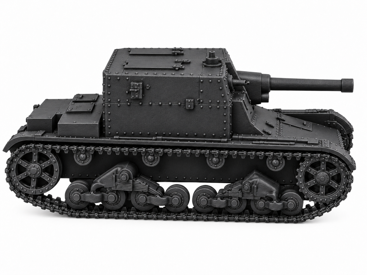 SSMODEL 1/72 1/144 Multi Scale AT-1 tank Resin Model Kit TSS0081 — detail view 3
