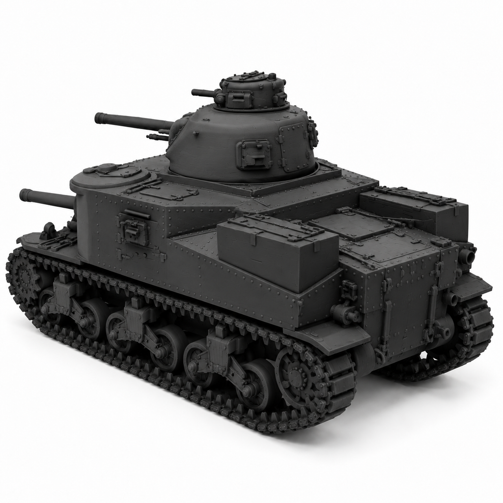 SSMODEL 1/72 1/144 Multi-Scale M3 Lee Medium Tank Resin MODEL KIT TSS0222
