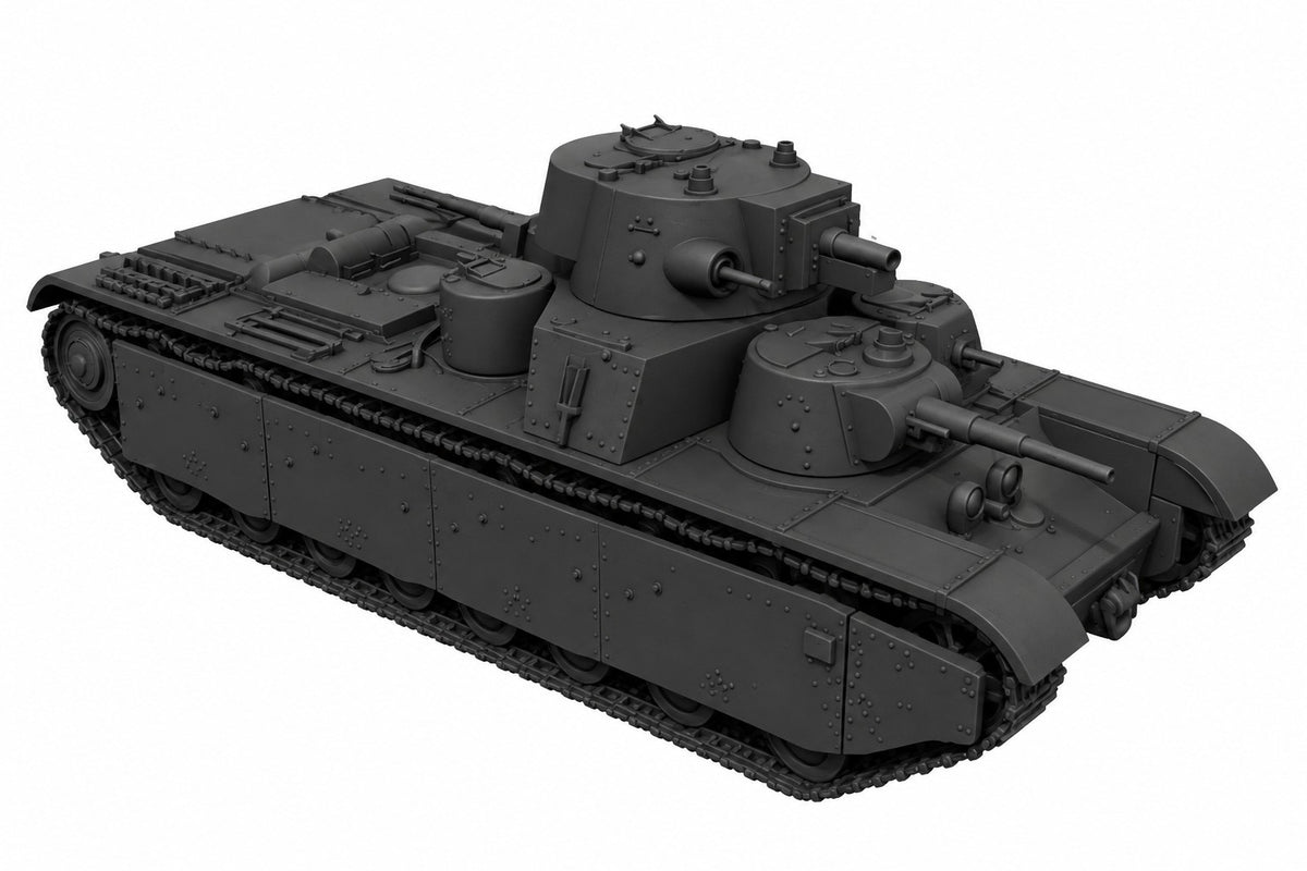 SSMODEL 1/72 1/144 Multi Scale T-35 mod Tank Resin MODEL kit TSS0043 — detail view 3