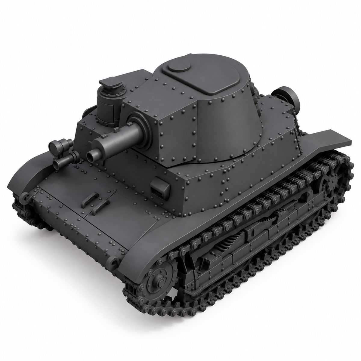 SSMODEL 1/72 1/144 Multi Scale TKW Tank Resin  MODEL kit TSS0303 — detail view 4
