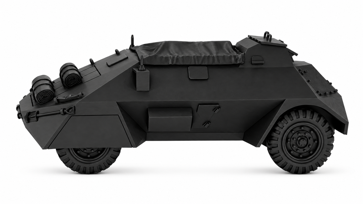 SSMODEL 1/72 1/144 Rover light armoured long chassis Tank MODEL kit TSS1162 — detail view 5