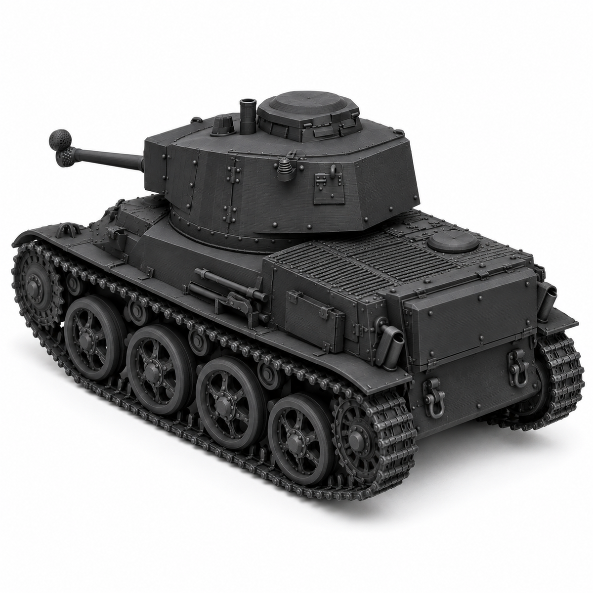 SSMODEL 1/72 1/144 Multi Scale Toldi III tank Resin Model Kit TSS0197 — detail view 4