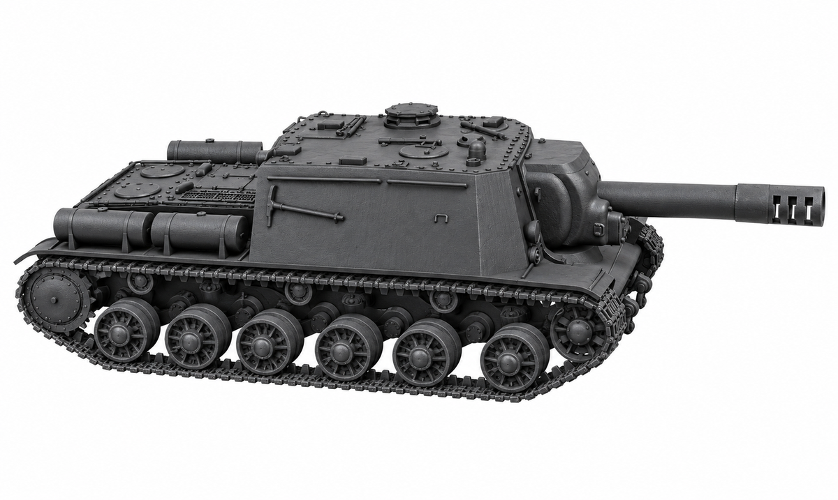 SSMODEL 1/72 1/144 SU-203 Soviet experimental heavy tank MODEL kit TSS0105 — detail view 3